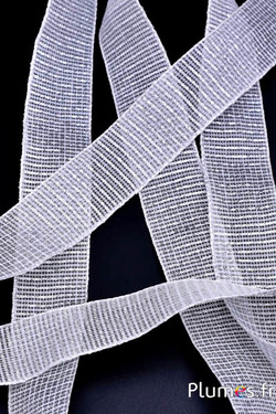 Lint - breedte 4 cm - zilverkleurig